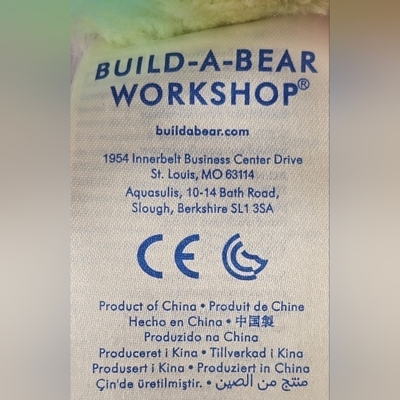 Build-A-Bear Rainbow Plush with Heartbeat Sound & Tutu Outfit 16" - Picture 11 of 12